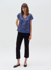 Ovs Satin Blouse With V Neck
